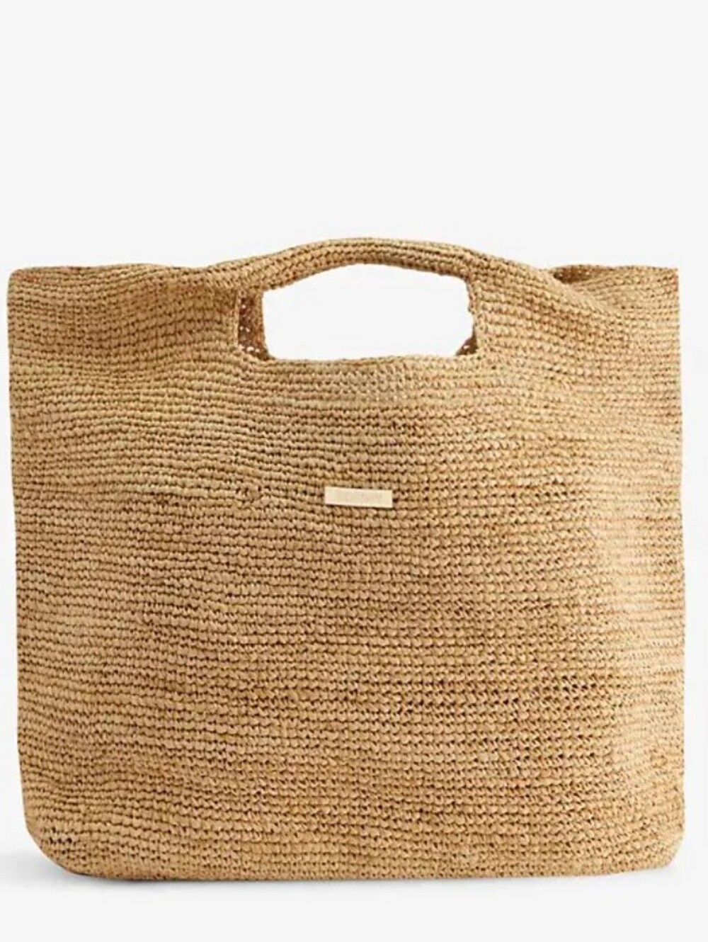 Monday Swimwear Paloma Raffia Tote Bag Large Resort Tropical Quiet Luxury Chic - Picture 2 of 12